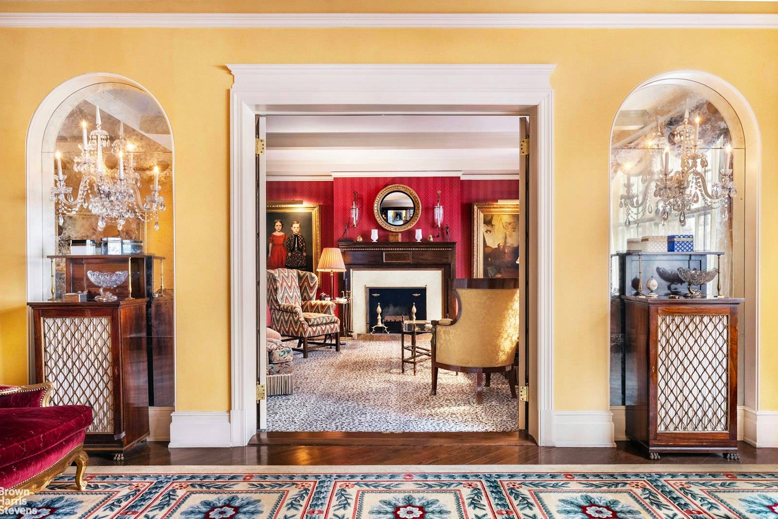 Enter this magnificent fourth floor apt from a semi private landing into a large inviting foyer and proceed directly into the spacious grand living room with over sized wood burning ...