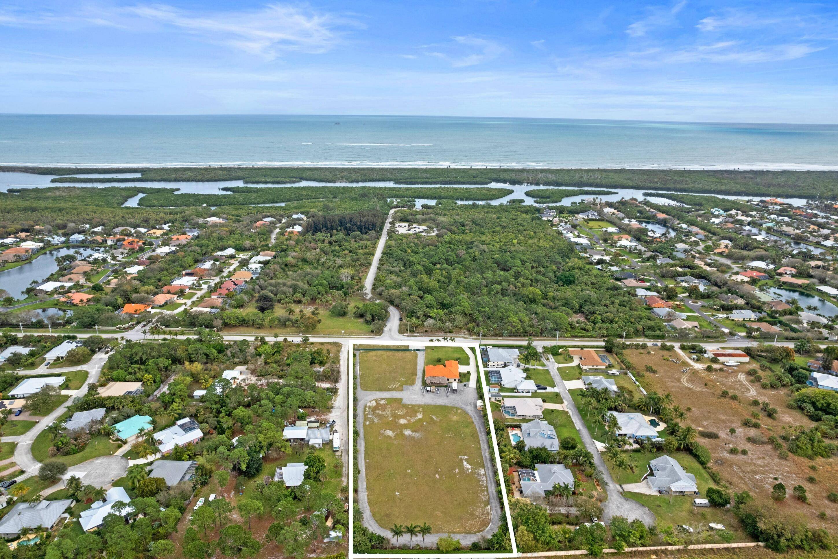 4. 2 acre cleared lot in Hobe Sound with underground electric.
