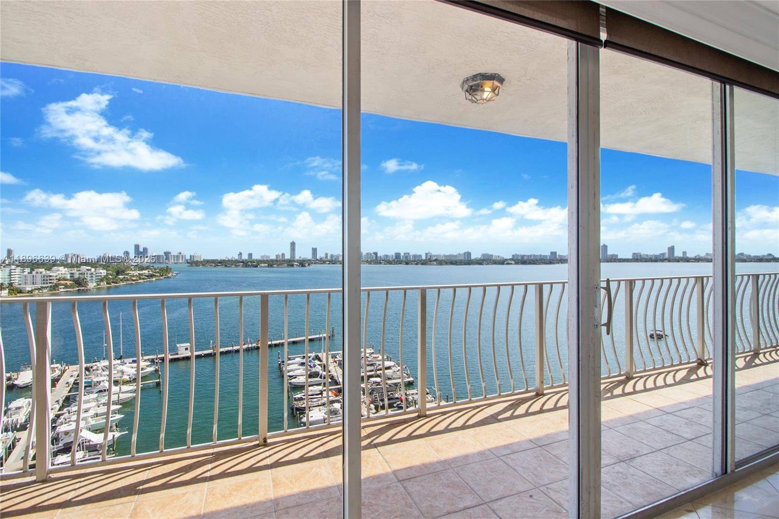 Experience breathtaking panoramic views of Biscayne Bay and the Miami Beach skyline from every room in this bright and spacious 2 bedroom, 2 bath residence at Grandview Palace.