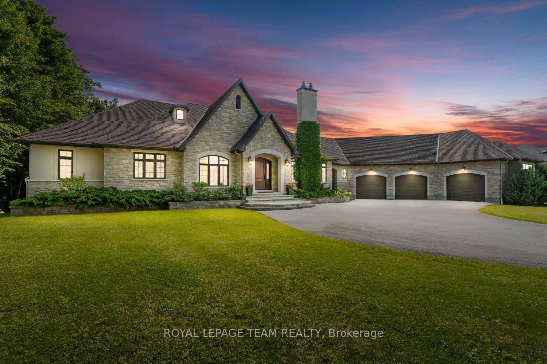 Set on approximately 1. 6 acres in the Rideau Forest community of Manotick, this exquisite bungalow offers an exceptional blend of style and sophistication.