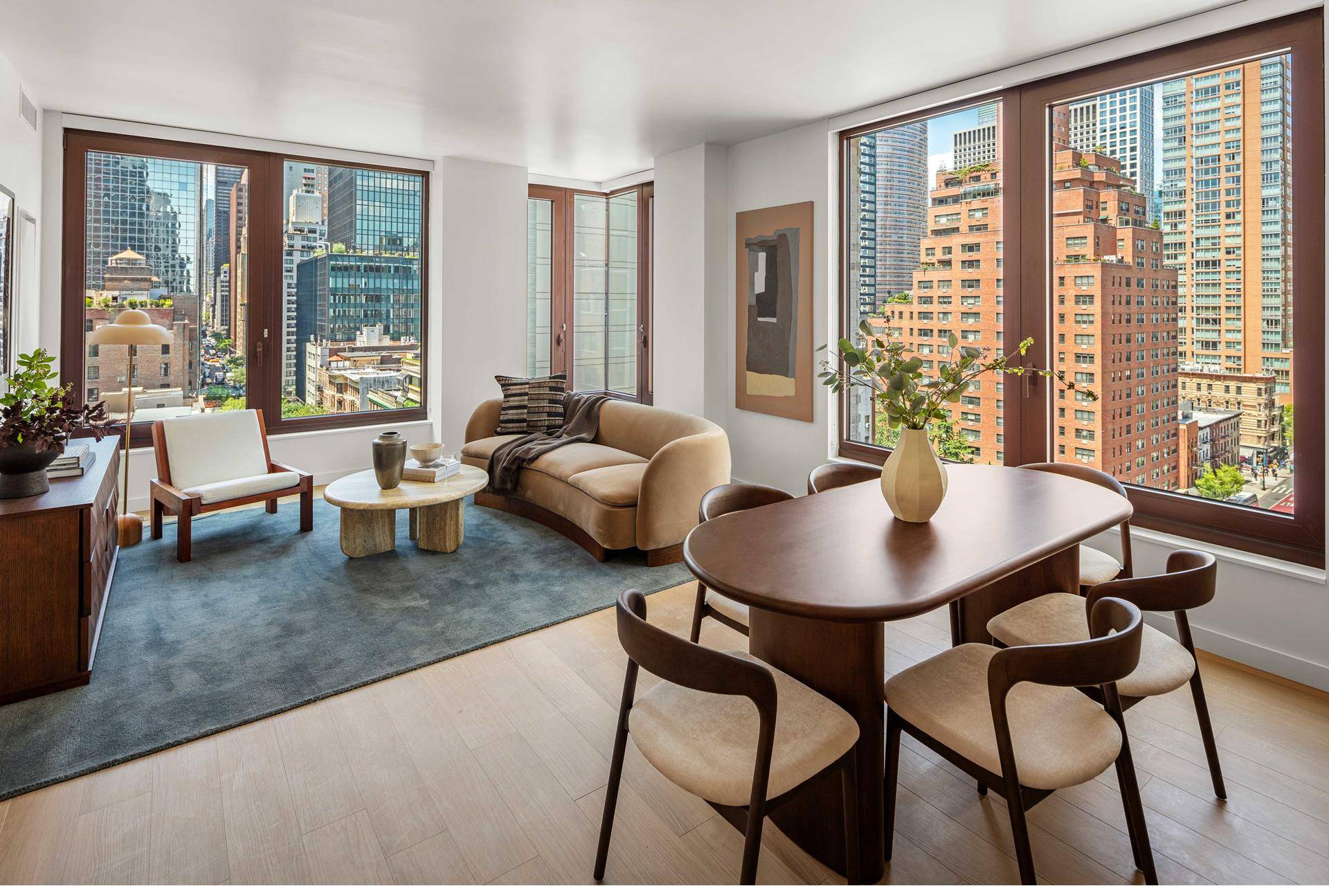 Now Leasing Elegantly Designed Studio to 3 Bedroom Residences Offering 1 month OP and 1 month free on a 13 lease.