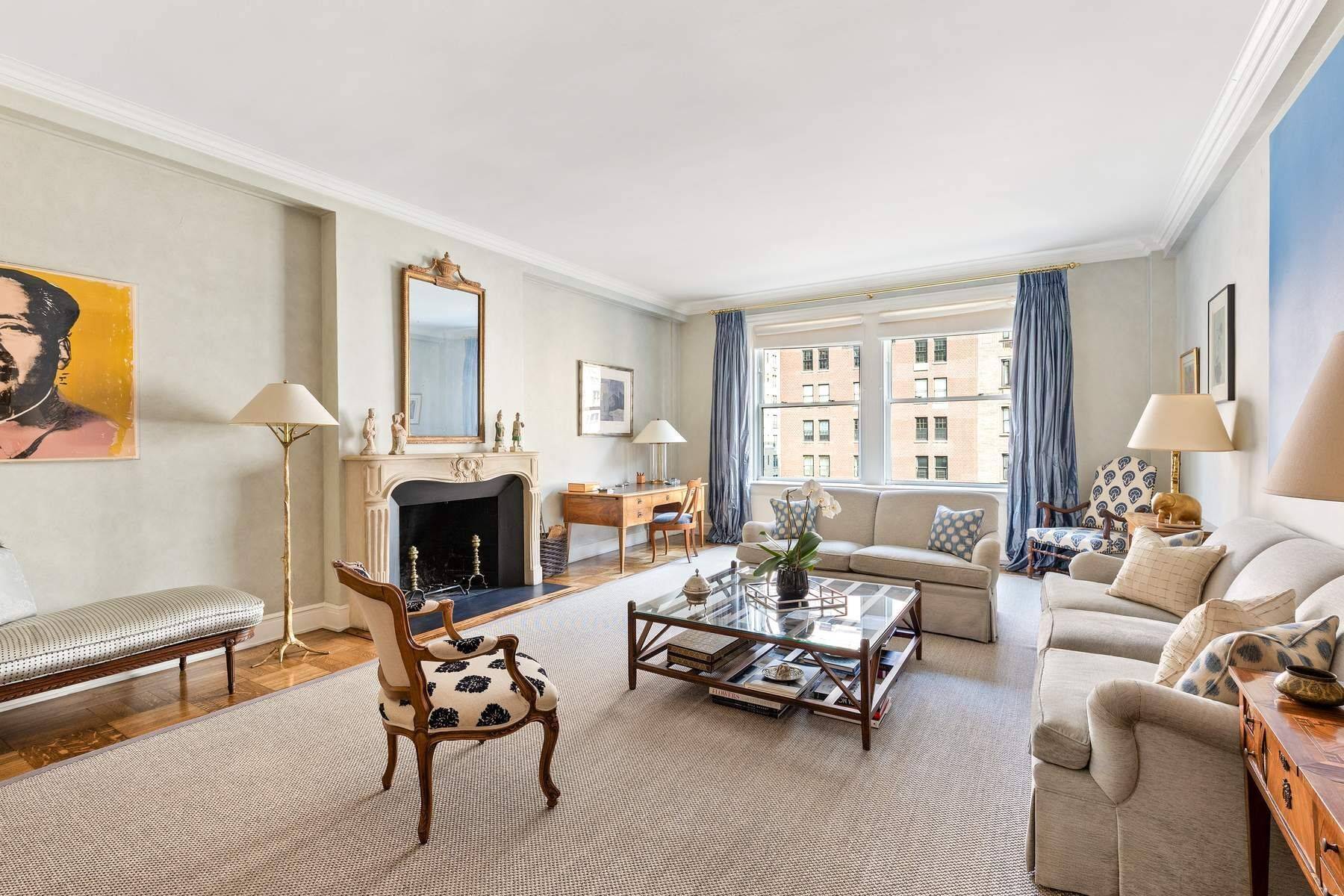Residence 7S is a graciously proportioned 8 Room 3 Bedroom 4 Bathroom cooperative with lovely open views from every room, an ideal layout, and an additional separate lobby level windowed ...