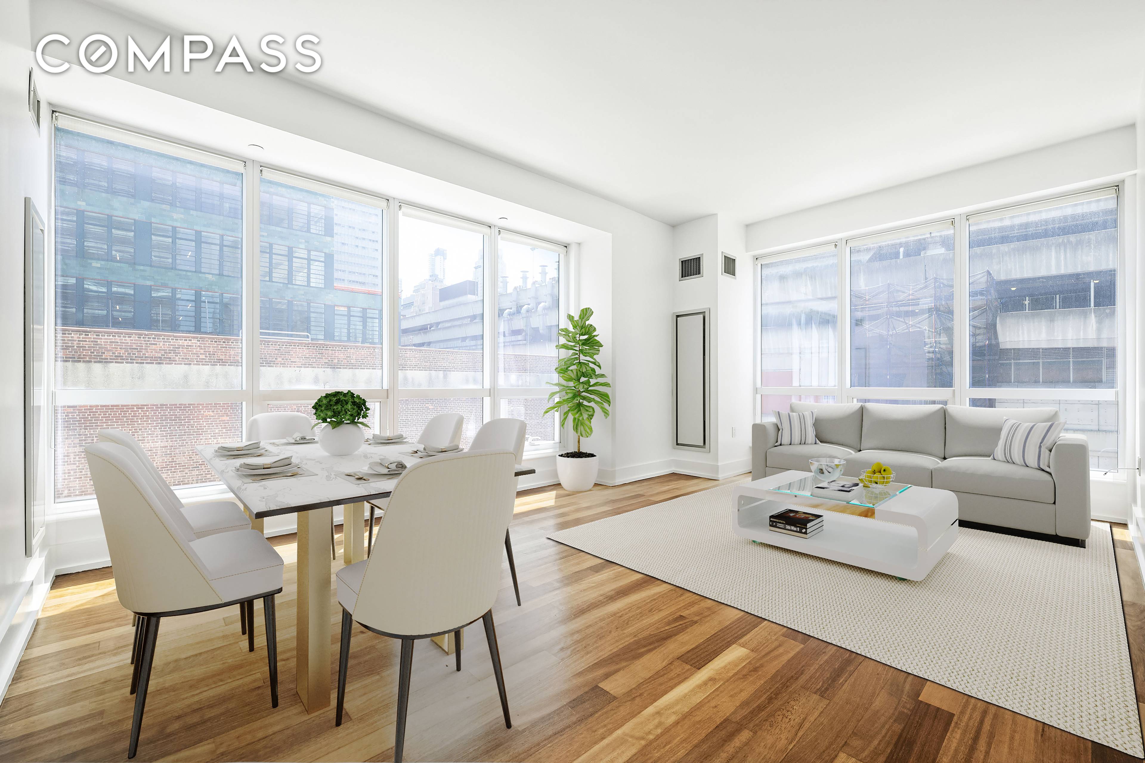 Welcome to Residence 6K at The Orion, a spacious and light filled one bedroom home in the heart of Midtown.
