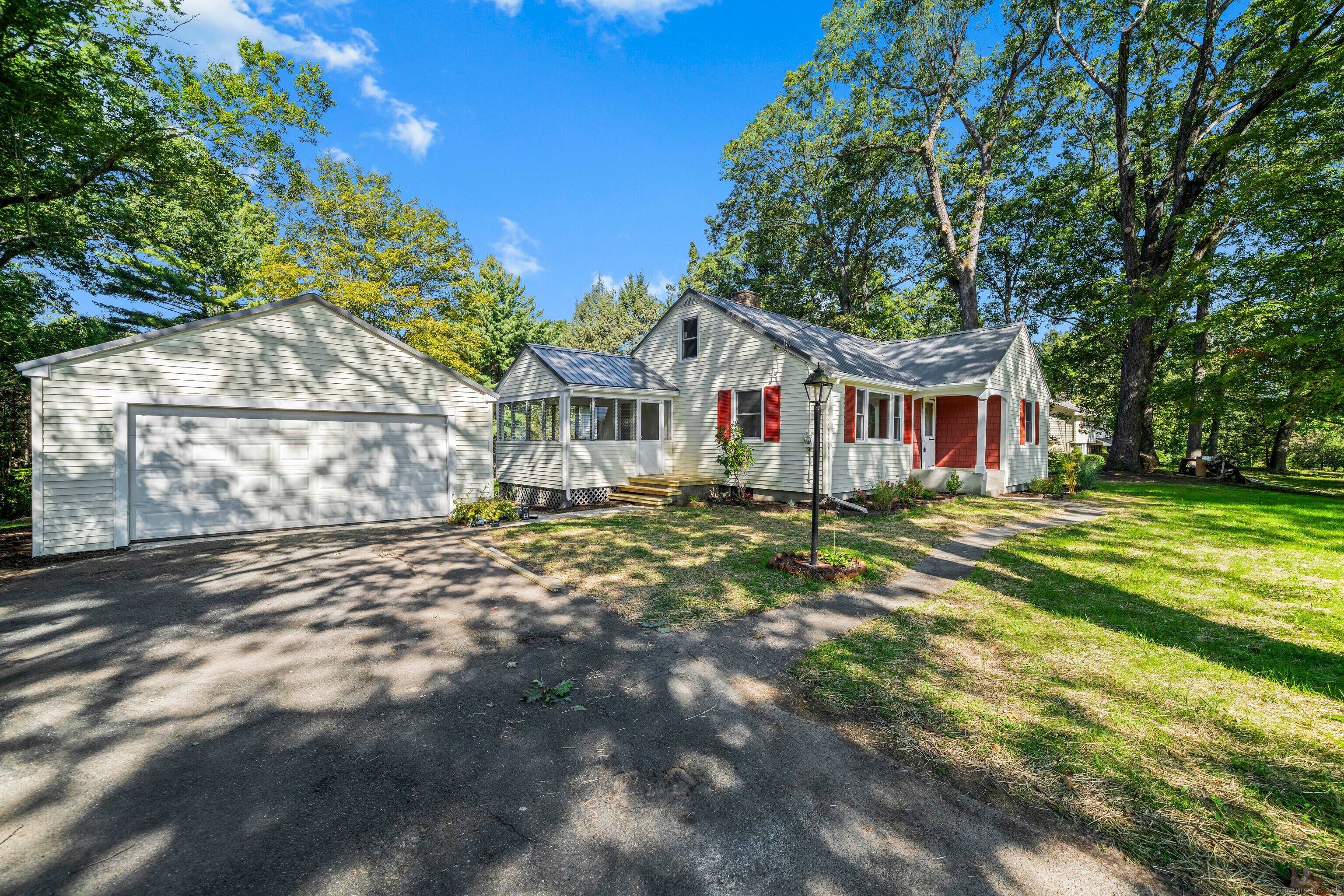 Enjoy one floor living in this remodeled 3 bedroom ranch sitting on just over 2 acres located on one of Suffield's most desirable streets.