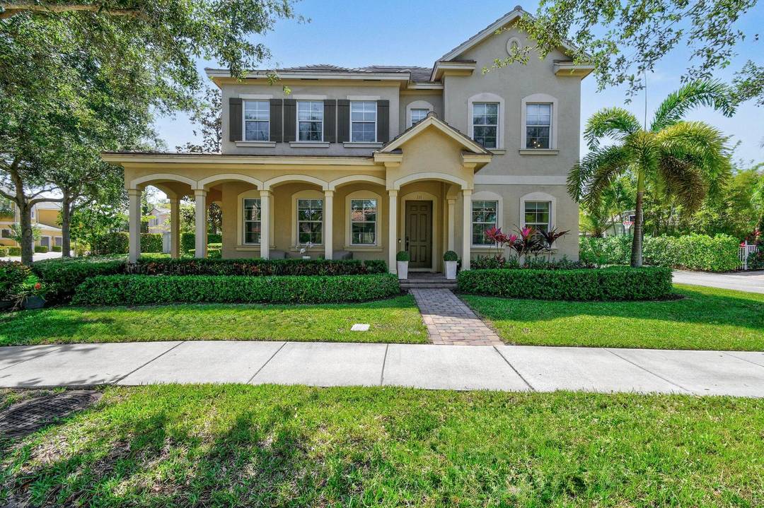 Rare opportunity to own one of the largest, most private lots 9, 400 sq ft in Canterbury Place at Abacoa.