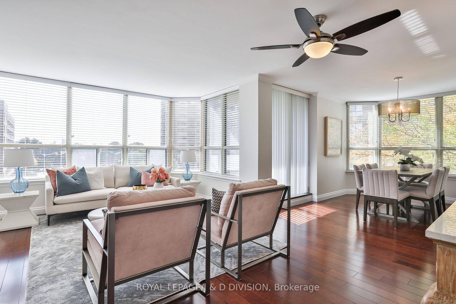 Rarely available, this southwest facing corner suite in a coveted Tridel community offers over 1, 500 SqFt of refined living.