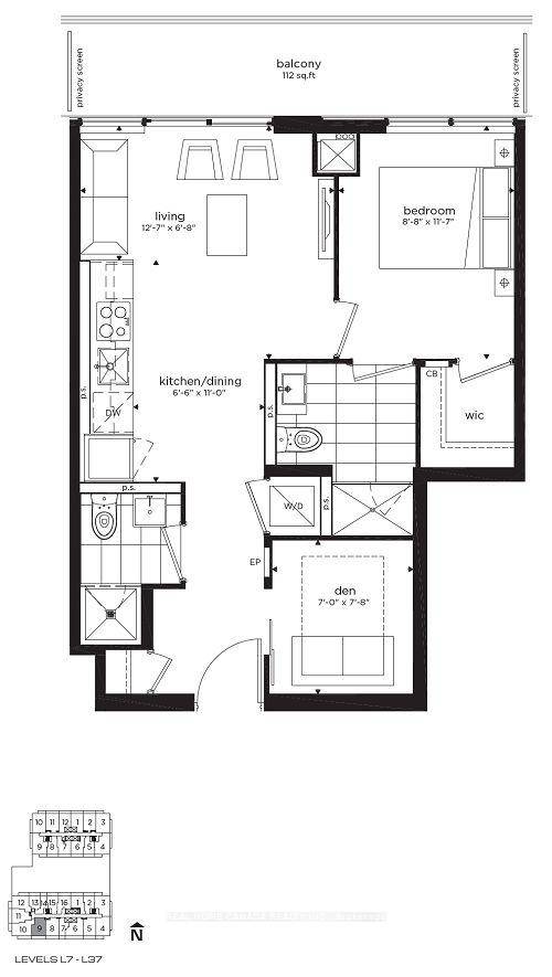 Master bedroom for lease 2 single will share this High Level Upgrade 1 1 Bedrm 2 Baths With Full Balcony 615 Sq.