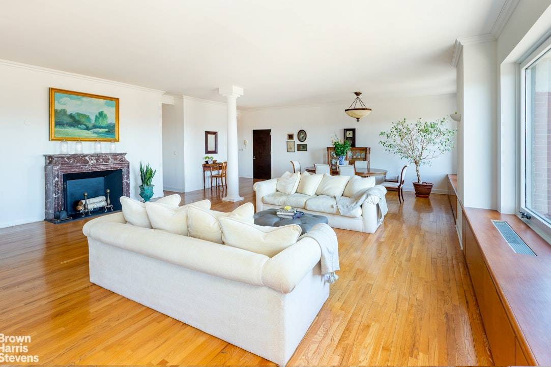 Picture Windows on the Park Perfectly positioned on the ninth floor, floating over Central Park and the Onassis Reservoir Apartment 9A at the historic Orwell House, 257 Central Park West ...