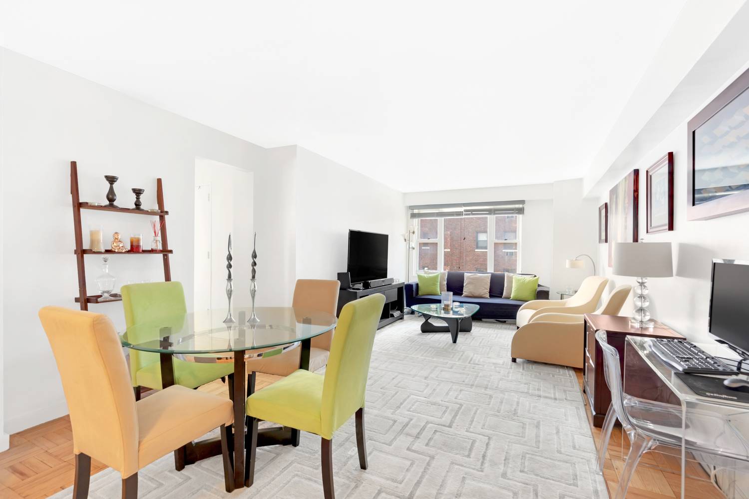 HIGH FLOOR CORNER UNIT WINDOWS IN EVERY ROOM CHRYSLER BUILDING VIEWS 30 FOOT LONG LIVING ROOM Unit 10E is an affordable 1BR with excellent storage, lots of natural light North ...