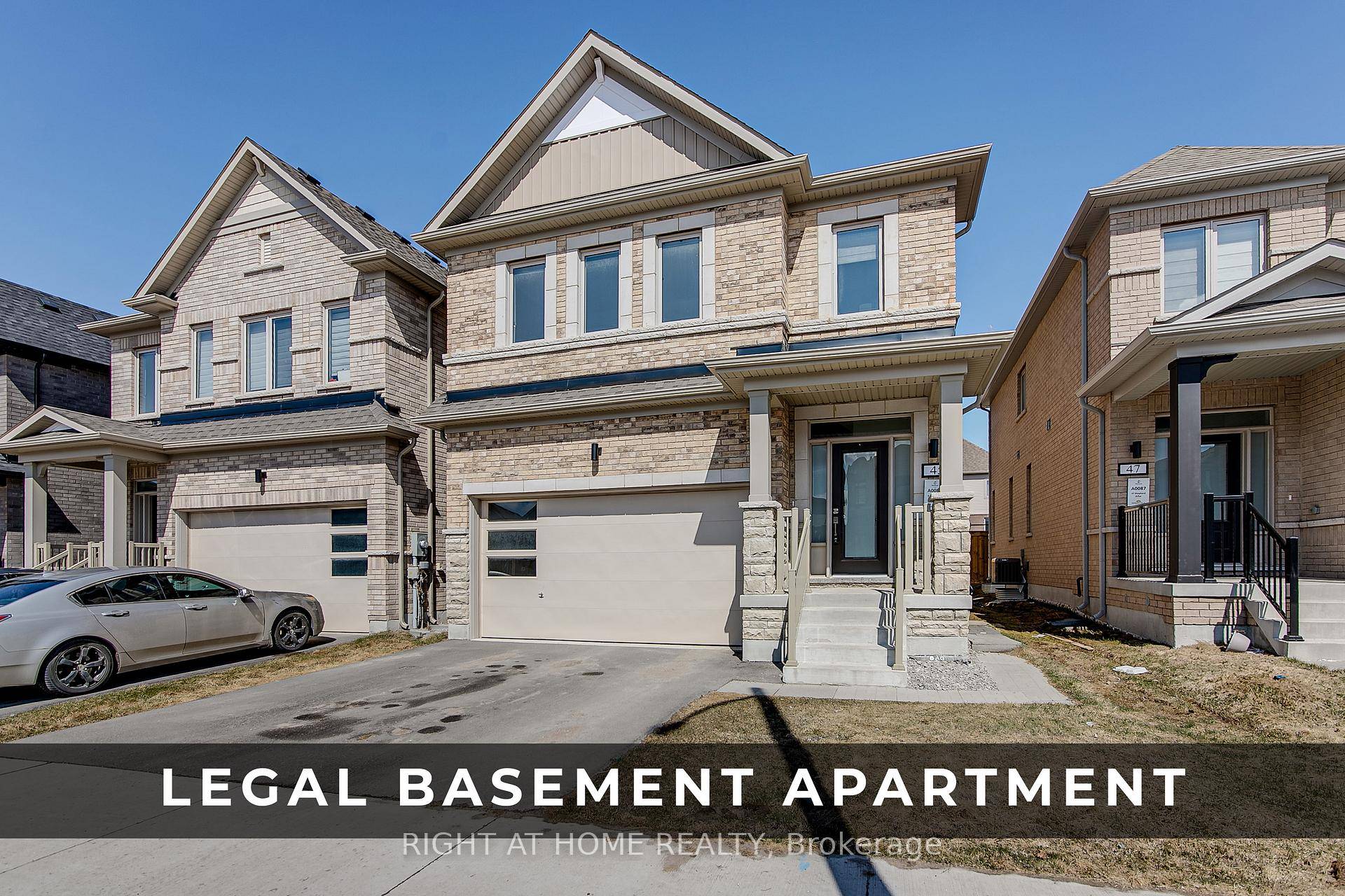 One Year New 2500 Sq ft Double Garage Detached Home Featuring a Legal, Builder Finished Basement Apartment w Separate Entrance.