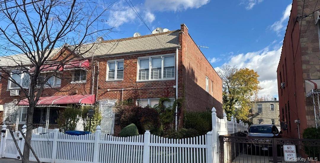 This two story home features five bedrooms, two full baths, two eat in kitchens, and a two car garage.