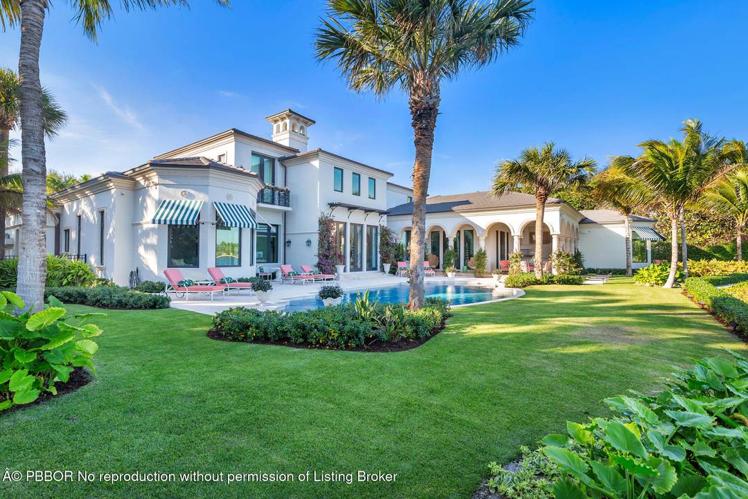 Stunning waterfront Point Manalapan residence.