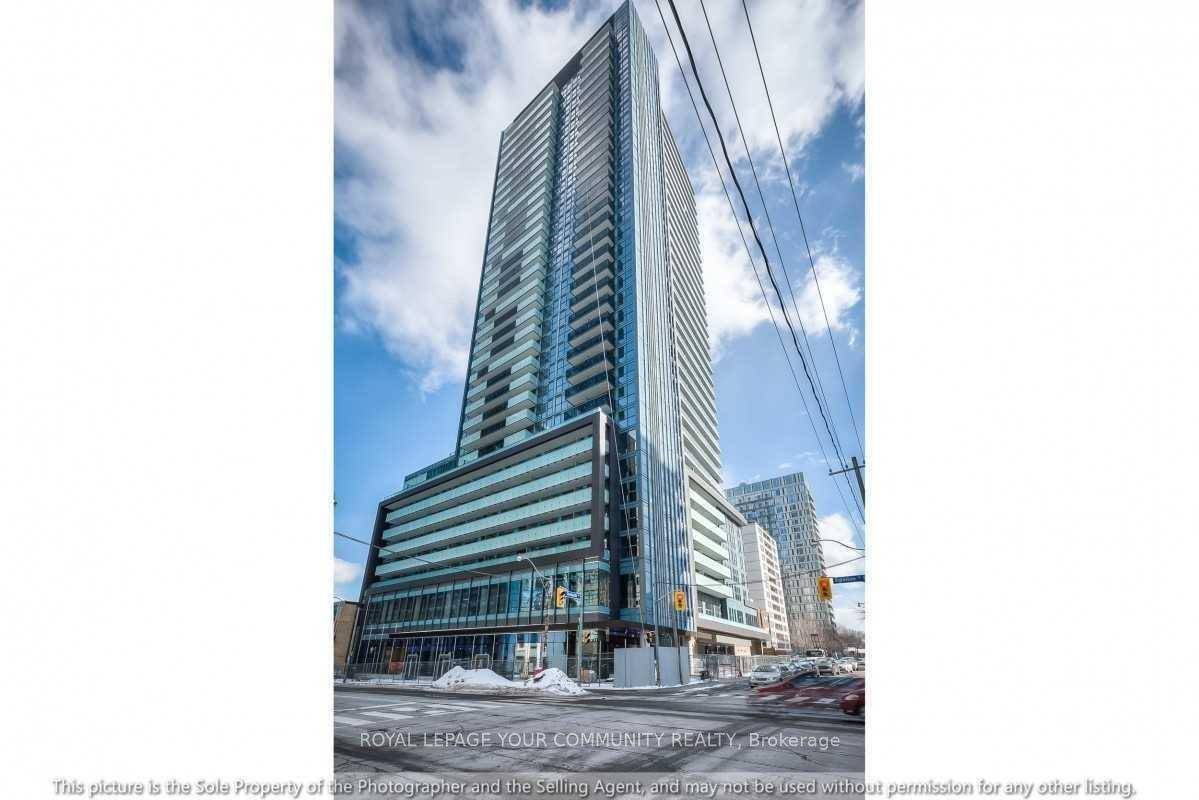 The Eglinton Condo by Menkes a rare corner 1 Den unit where the den features a door and full window, making it a versatile space.