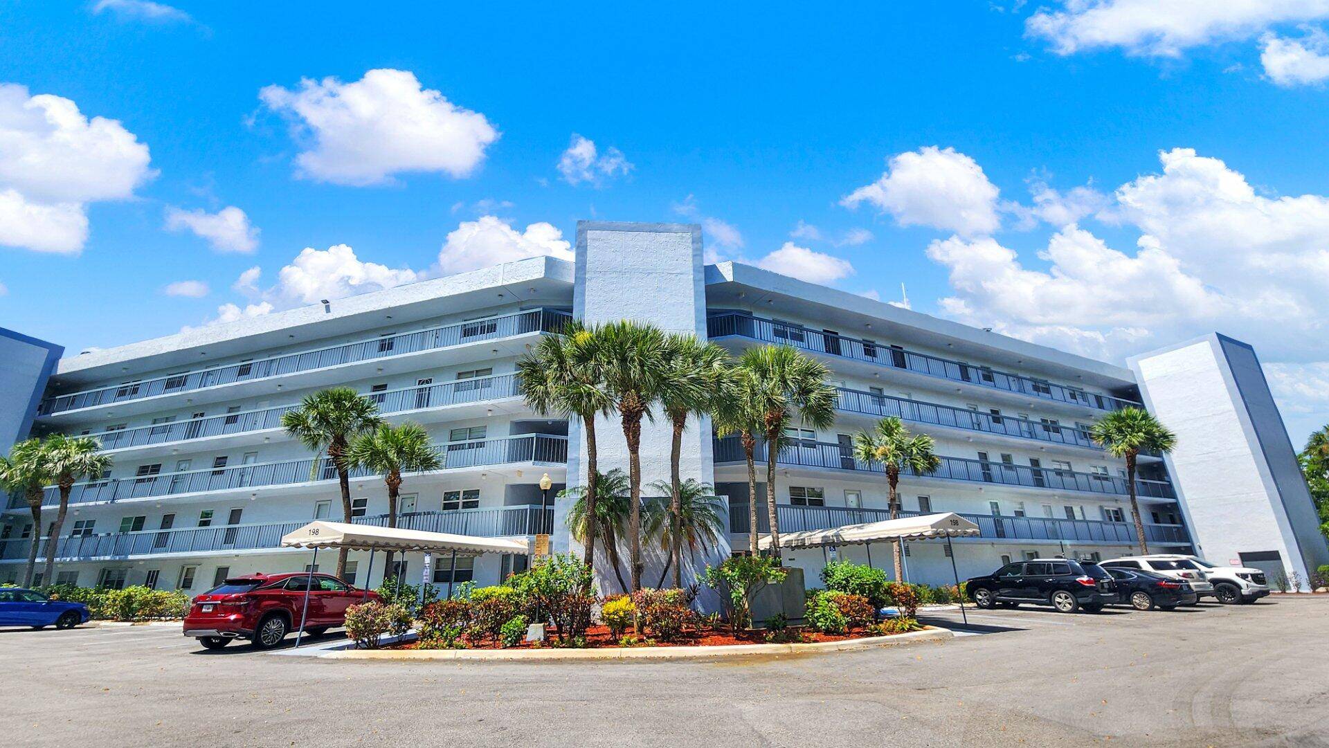 This top floor, two bedroom, two bathroom condominium offers a spacious living area and a screened patio with serene pool views.