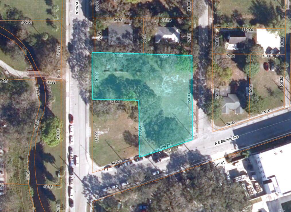 Prime Downtown Corner Location Situated within walking distance to Fort Pierce City Marina, City Hall, and State offices in a revitalizing urban corridor.