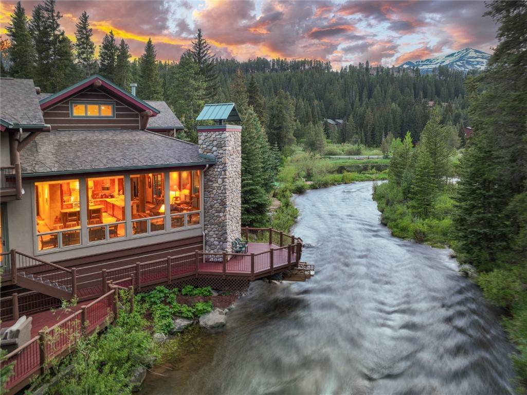 First time to market ! Irreplaceable family compound on the Blue River with ski area views and less than one mile from the vibrancy of downtown Breckenridge.