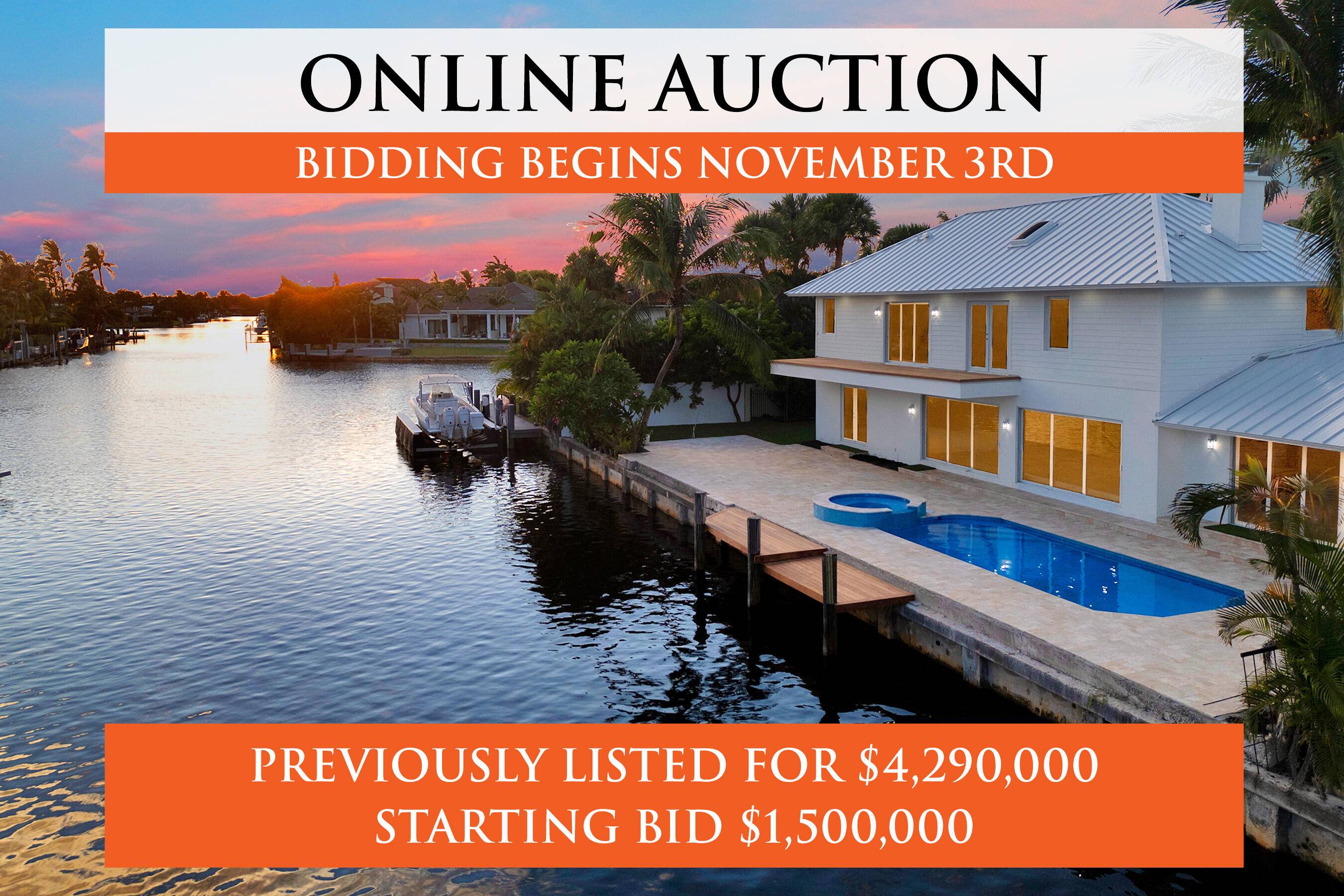AUCTION Seller offering property via online auction.