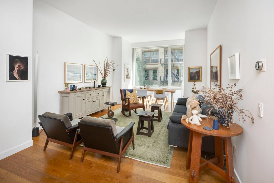 Tucked away on the Wooster Street side of the prestigious SoHo Mews condominium, residence 3G is a gorgeously outfitted, 1225 square foot split 2BR apartment that boasts a pitch perfect ...