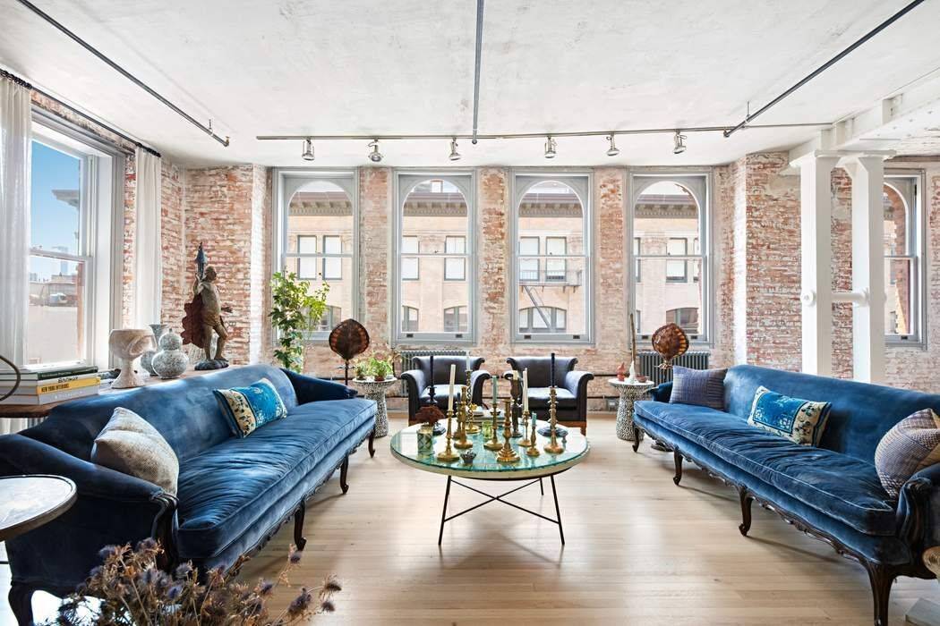 Rare, renovated and spectacular two bedroom, two bathroom loft custom designed by AD100 Studio Sofield in the iconic Manhattan Savings Institution circa 1891.