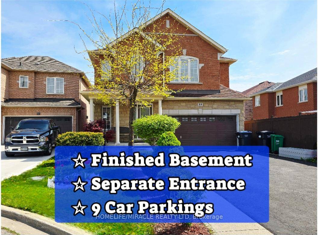 Stunning 4 bedroom detached, with 1 bedroom finished basement plus SEPARATE ENTRANCE, nestled in a quiet Cul De Sac lot perfect for families seeking space and comfort.