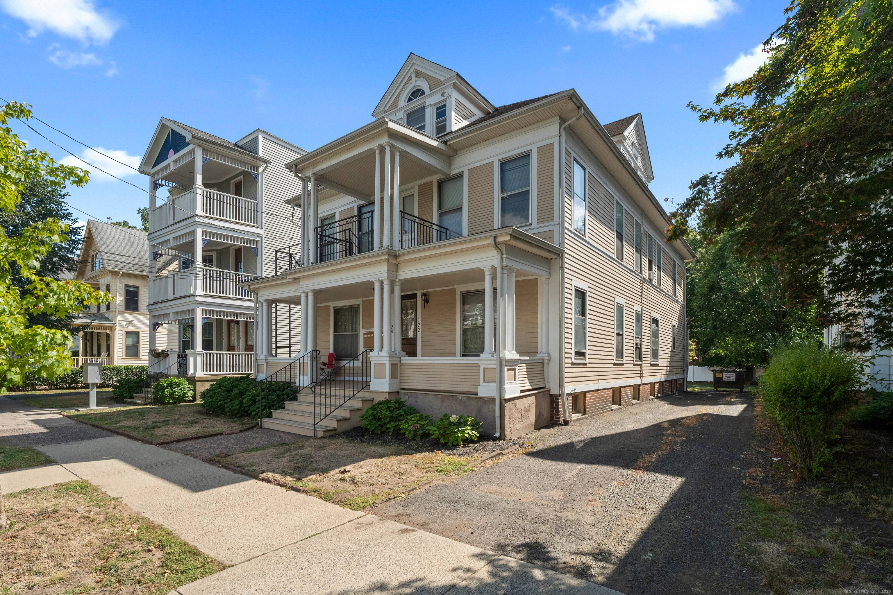 Charming 6 unit apartment building located in the heart of East Rock on level.