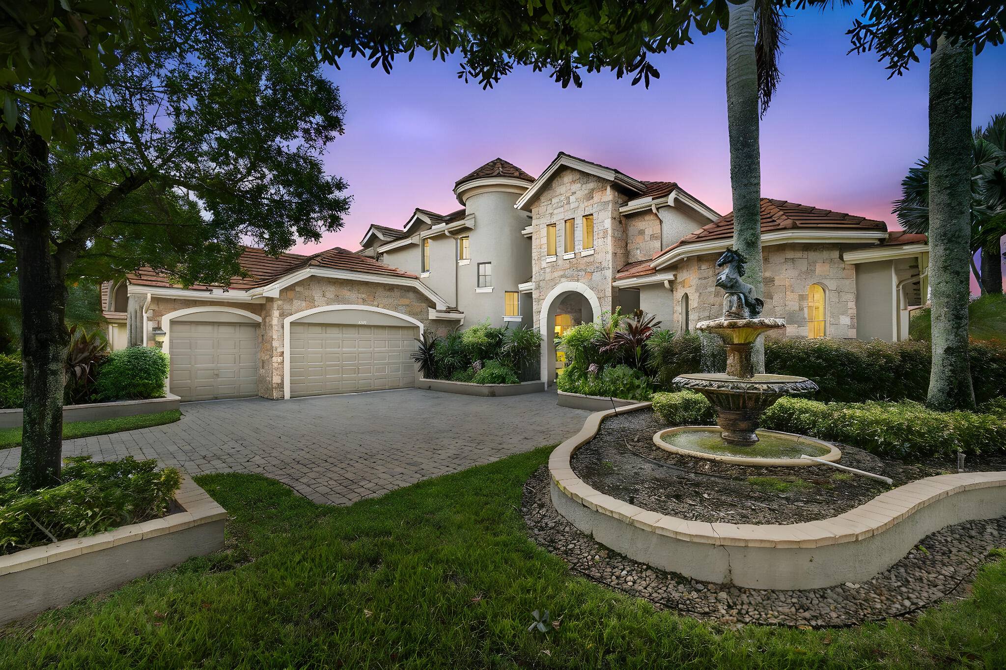 Lakefront luxury ! The moment you enter this exquisite estate, you are greeted by breathtaking views of the sparkling pool and tranquil lake through soaring windows that illuminate the formal ...
