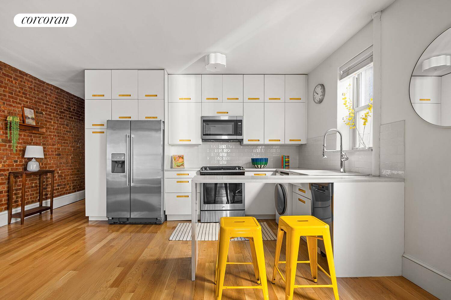 411 15th Street, Unit M This cheerfully renovated Park Slope 2 bedroom apartment is located one block from Prospect Park in a beautifully maintained coop building.