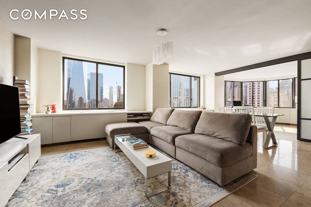 36th Floor Renovated Corner 2 Bed in Battery Park City !