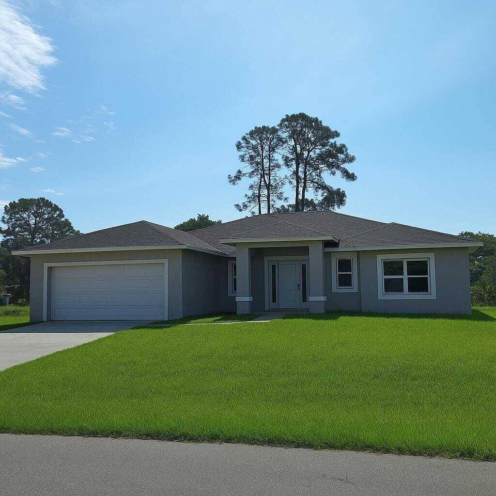 Brand NEW HOME. CBS Block construction, Impact windows and Doors, 42'' cabinets, Quartz countertops in kitchen and bathrooms, Stainless steel appliances, beautiful vinyl floors and tile.
