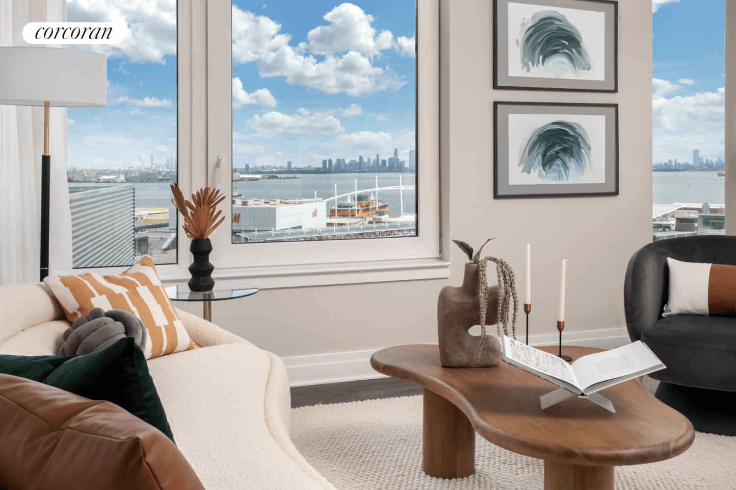 2 Bedroom 2 Bath with Stunning Views of the Statue of Liberty, NY Harbor and Downtown St George.