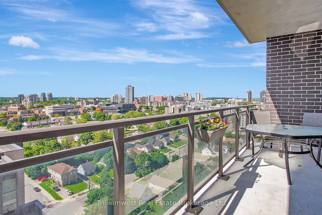 Imagine sipping your morning coffee or unwinding in the evening on your private, oversized balcony with unobstructed views of Wilfred Laurier University and the vibrant University District.