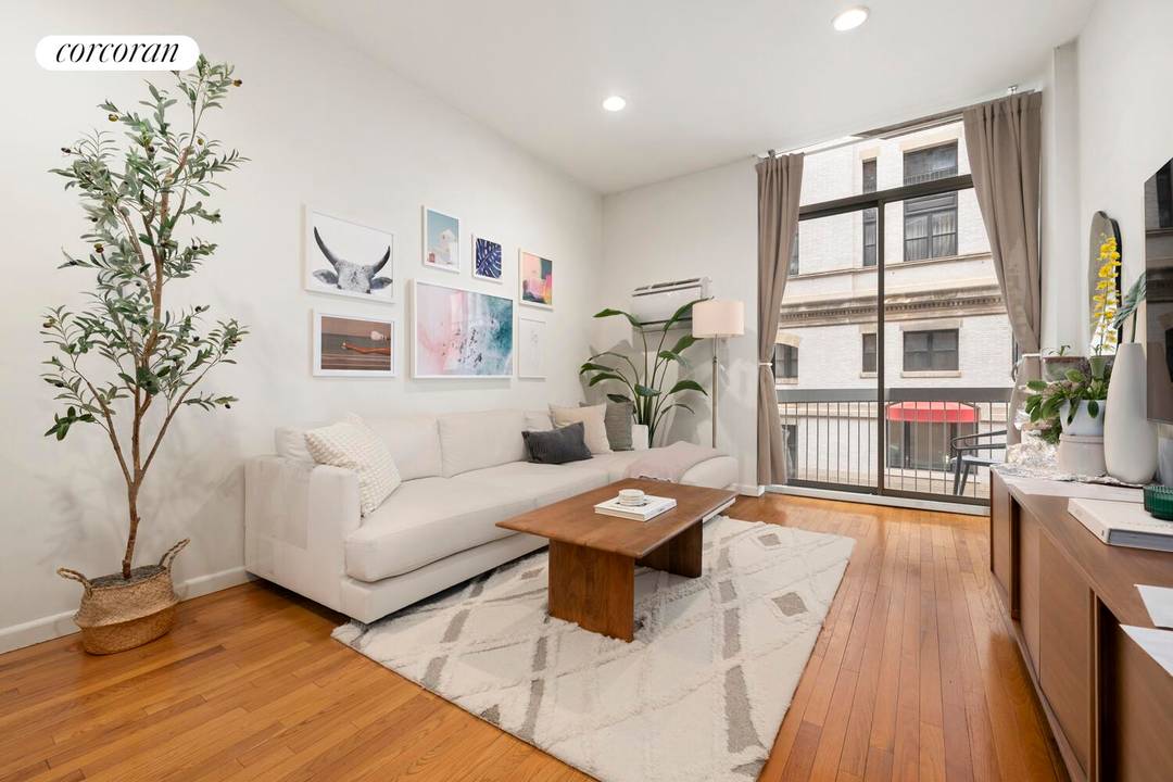 Located in the heart of Greenwich Village, this loft like studio with a 9'6 ceiling, separate sleeping loft, and private balcony offers an open, airy feel and excellent natural light.