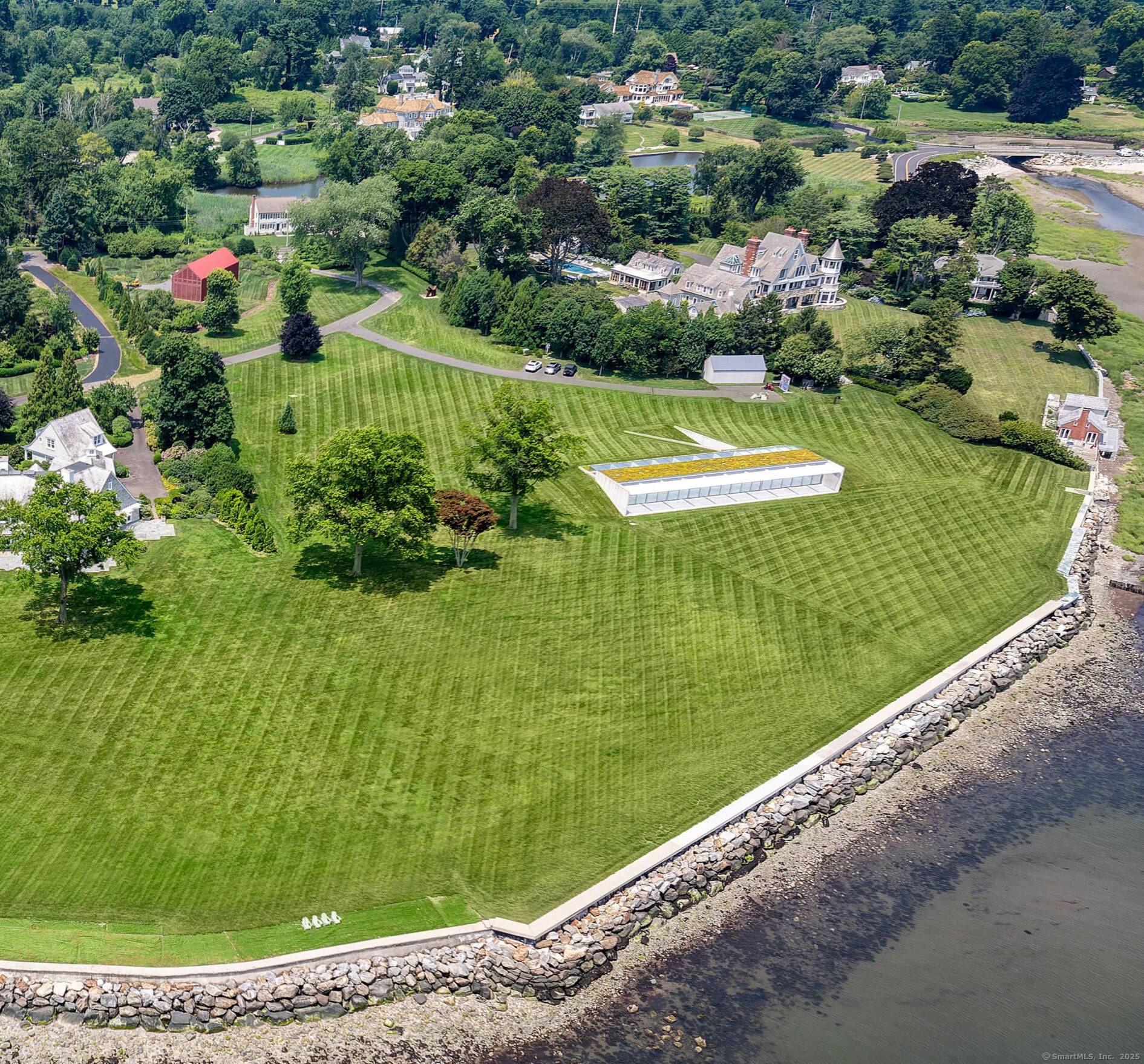 6. 62 acres of Long Island Sound waterfront property.