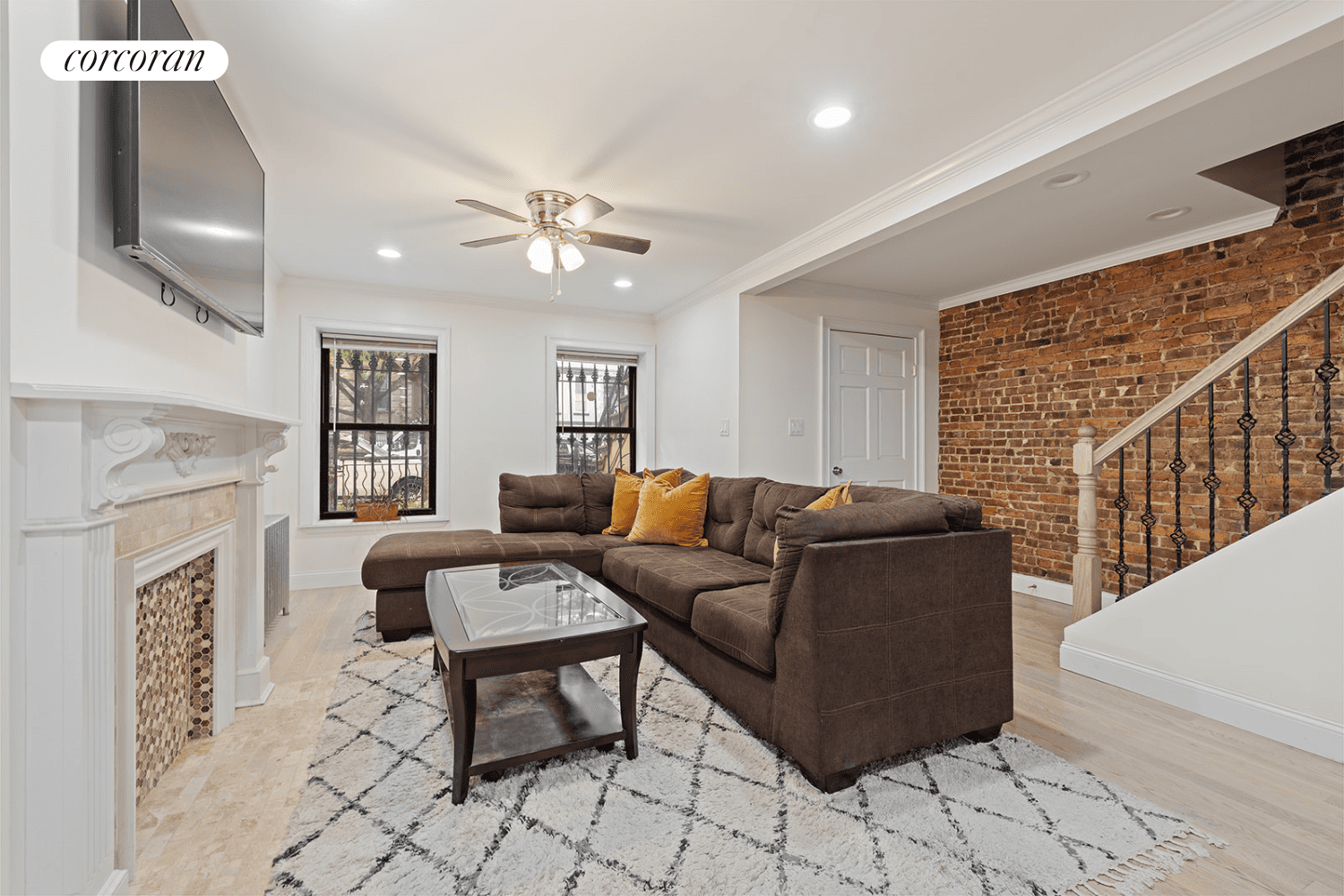 Introducing 607 Halsey, a beautifully renovated two family brick townhouse situated on a charming tree lined street in the heart of Bedford Stuyvesant.