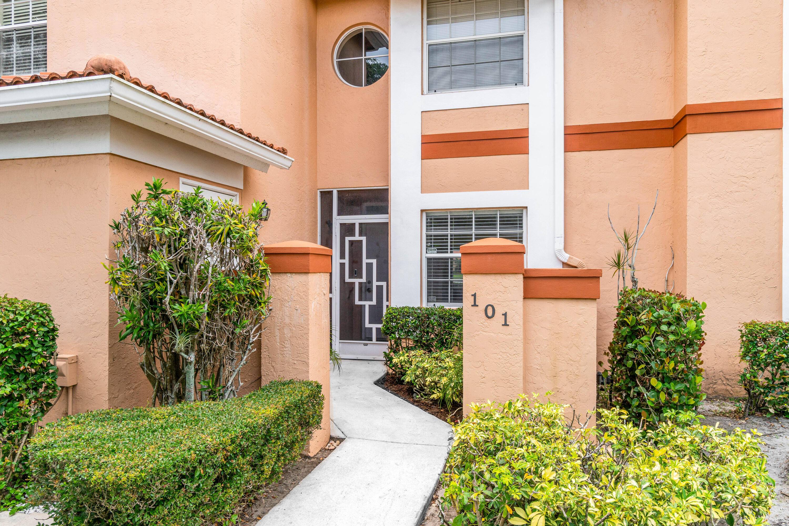 A must see first floor, single level, three bedrooms, two bath end unit with spectacular water views from nearly every room !
