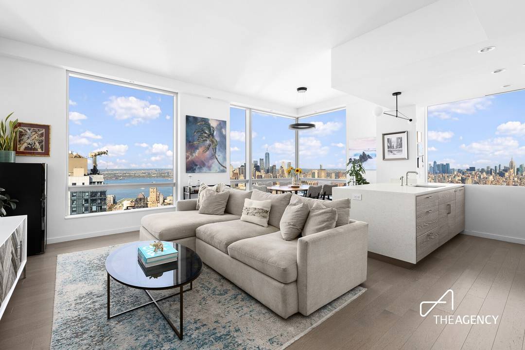 Rarely available, high floor, dual exposure A line unit at Brooklyn Point and one of the last 25 year tax abatements in New York expires in 2045.