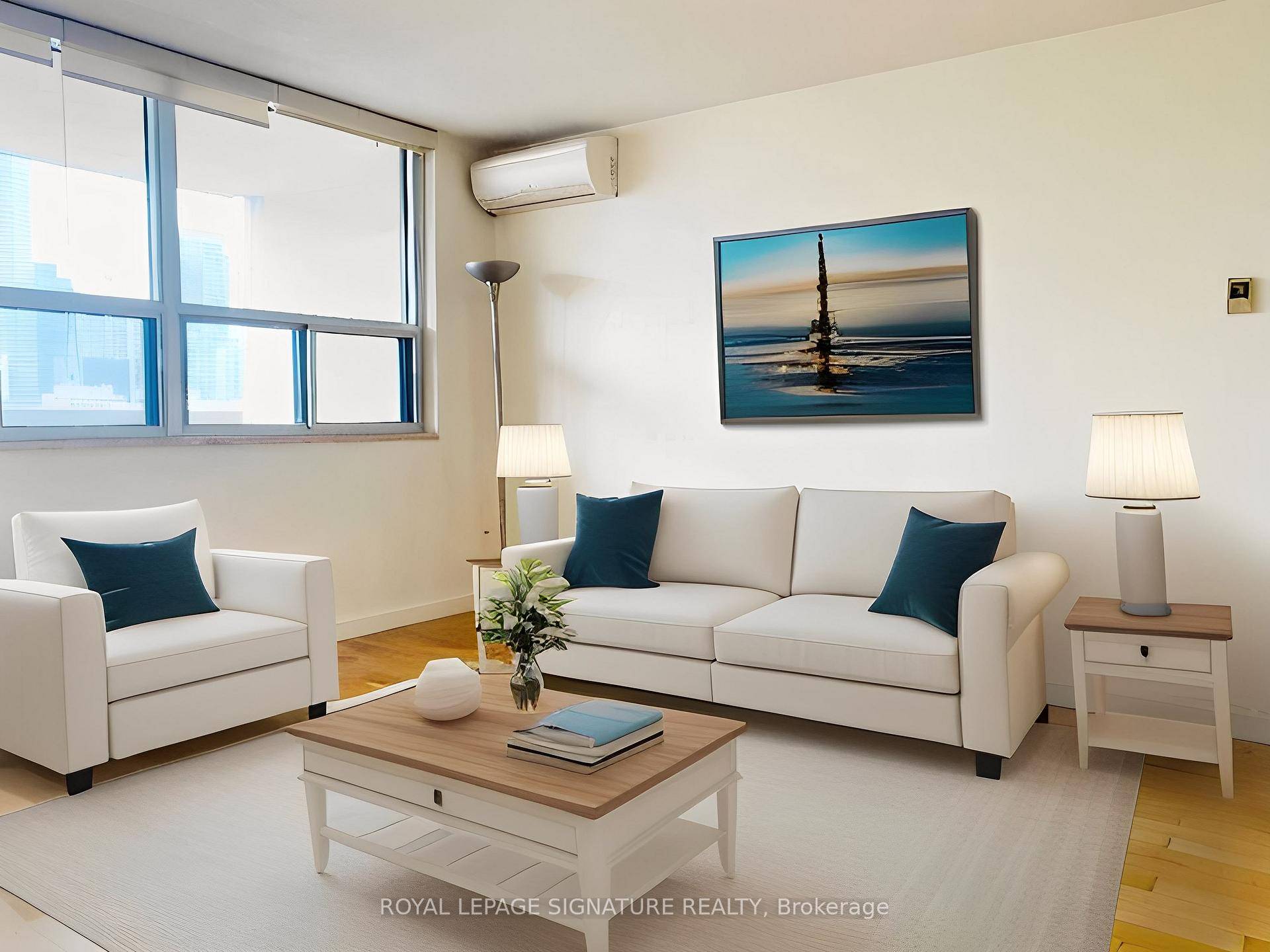 Bright, open, and spacious one bedroom condo with a walkout to a large balcony offering stunning, unobstructed views of downtown Toronto.