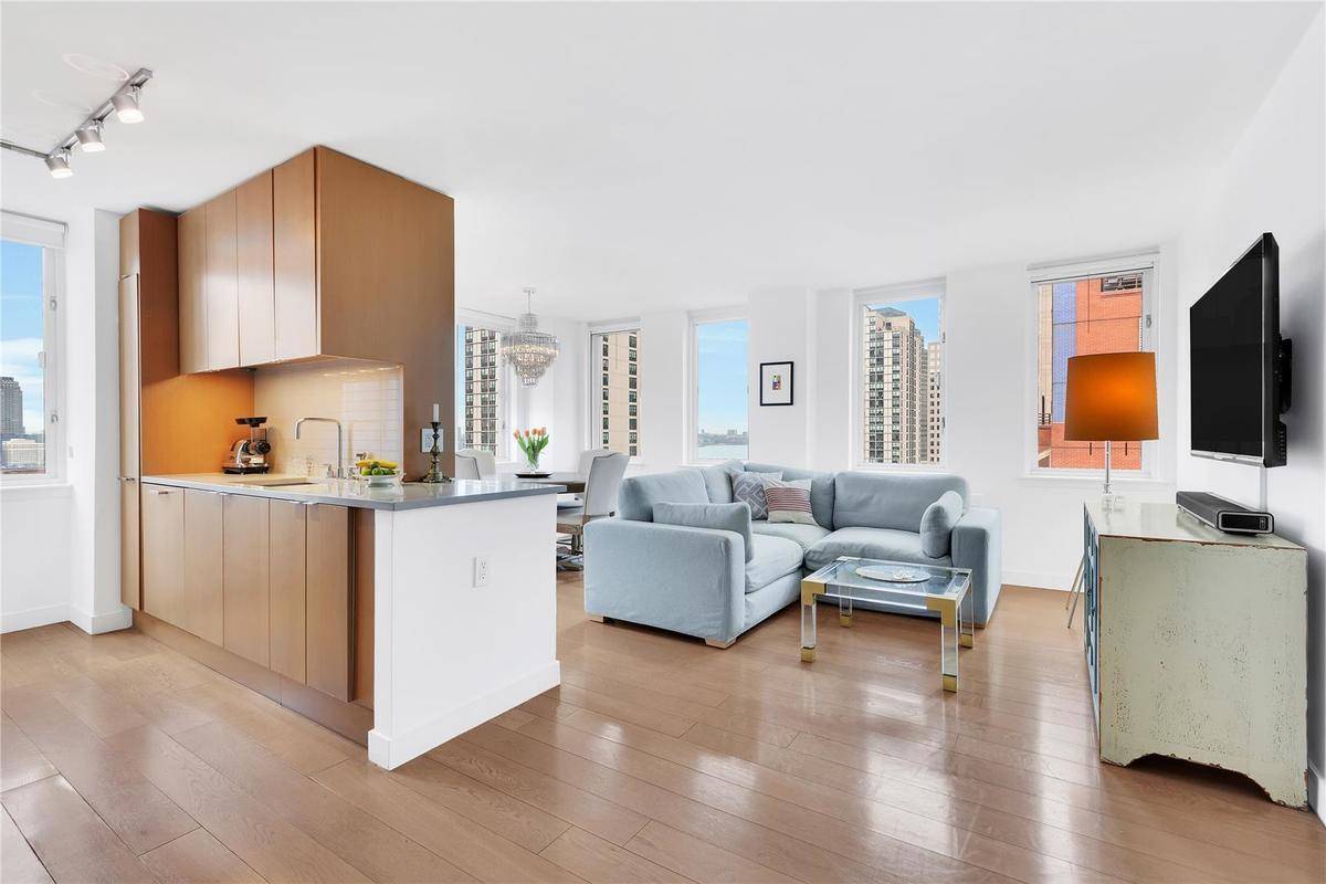 This two bedroom, two bathroom corner unit home feels just as luxurious as it does spacious.