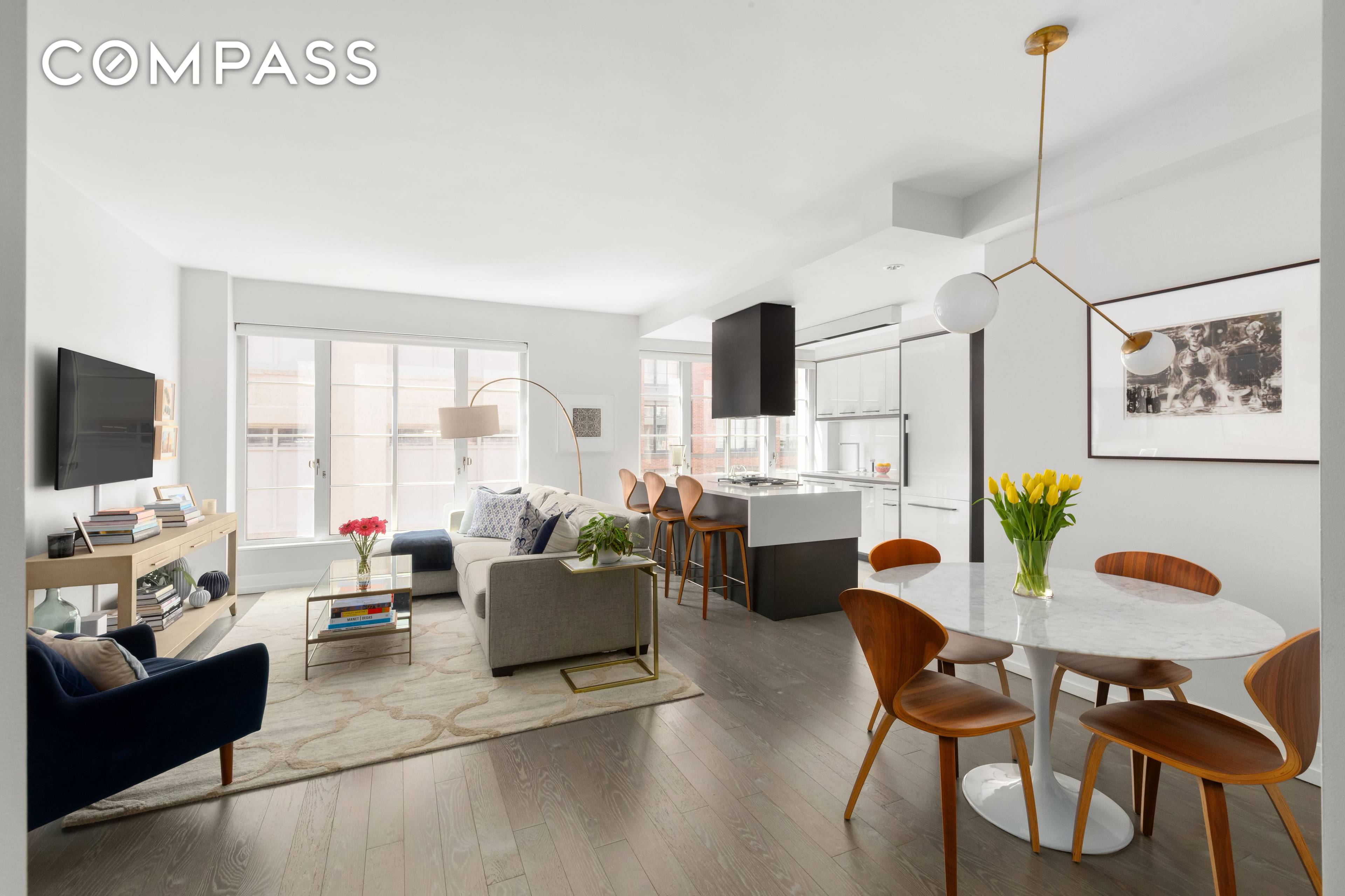Downtown Sophistication with Sun Drenched South Facing Views Welcome to Residence 19D, a sun soaked corner one bedroom perched on a high floor at 70 Charlton, a luxury full service ...