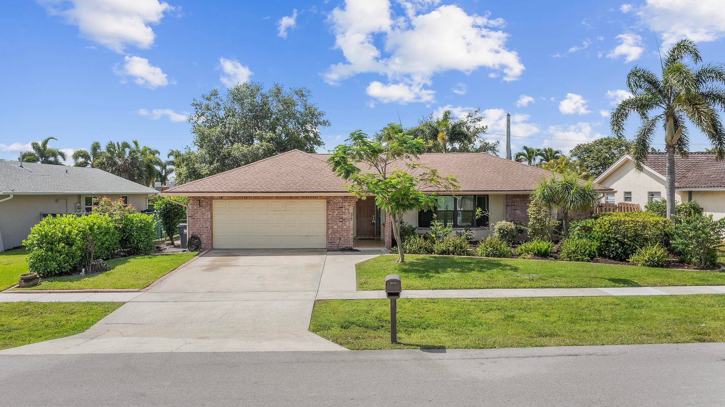4 bedroom, 2 bath, 2 car garage, no HOA home located in top rated Palm Beach County school district.