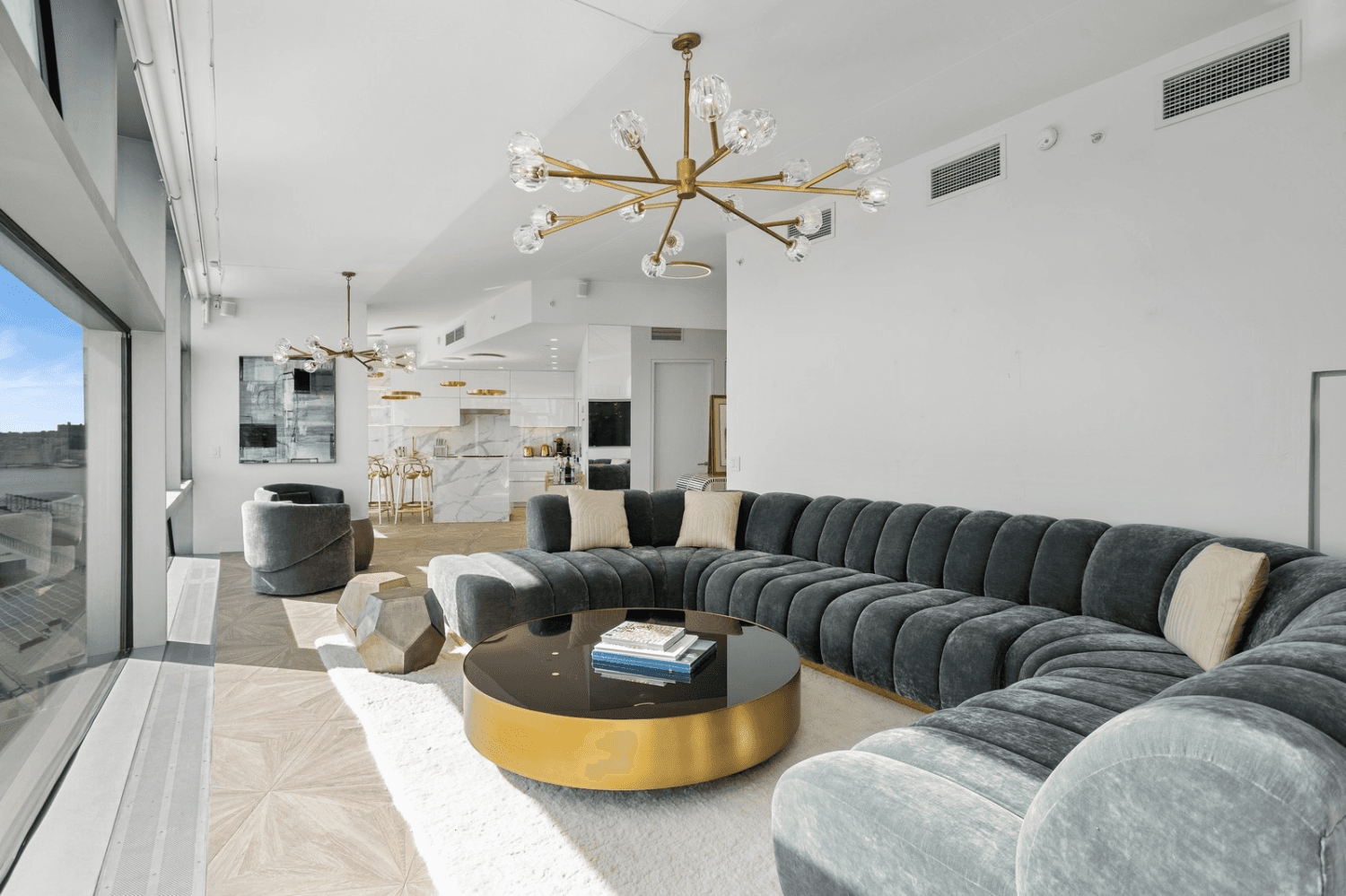 Indulge in the awe inspiring Hudson River panorama from this splendid two bedroom, two and a half bathroom sanctuary, extending across 2, 060 square feet of living space at the ...