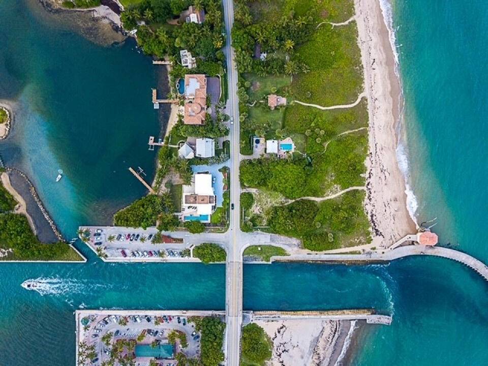 Great intercoastal and ocean views all around, boat dock, private beach and so much more.
