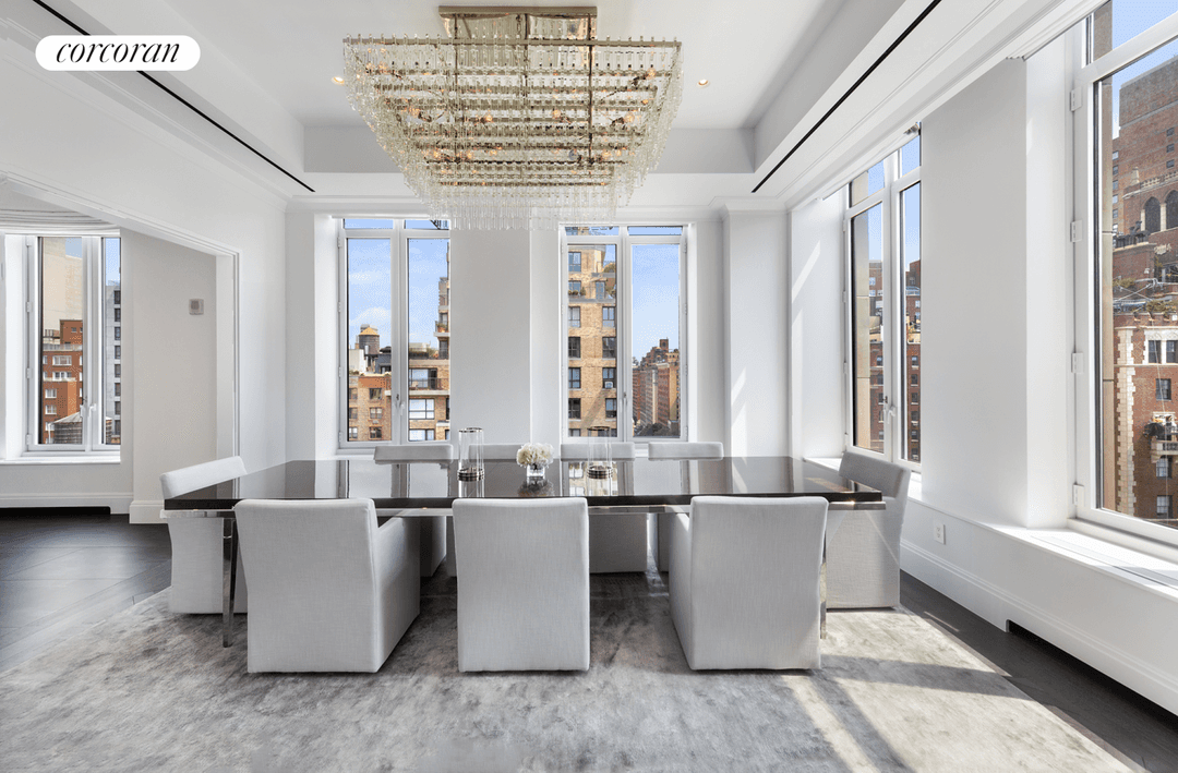 Floating high above Park Avenue on the 14th floor at 1010 Park Avenue between 84th and 85th streets, this impressive and sophisticated triple mint 4 bedroom and 4.