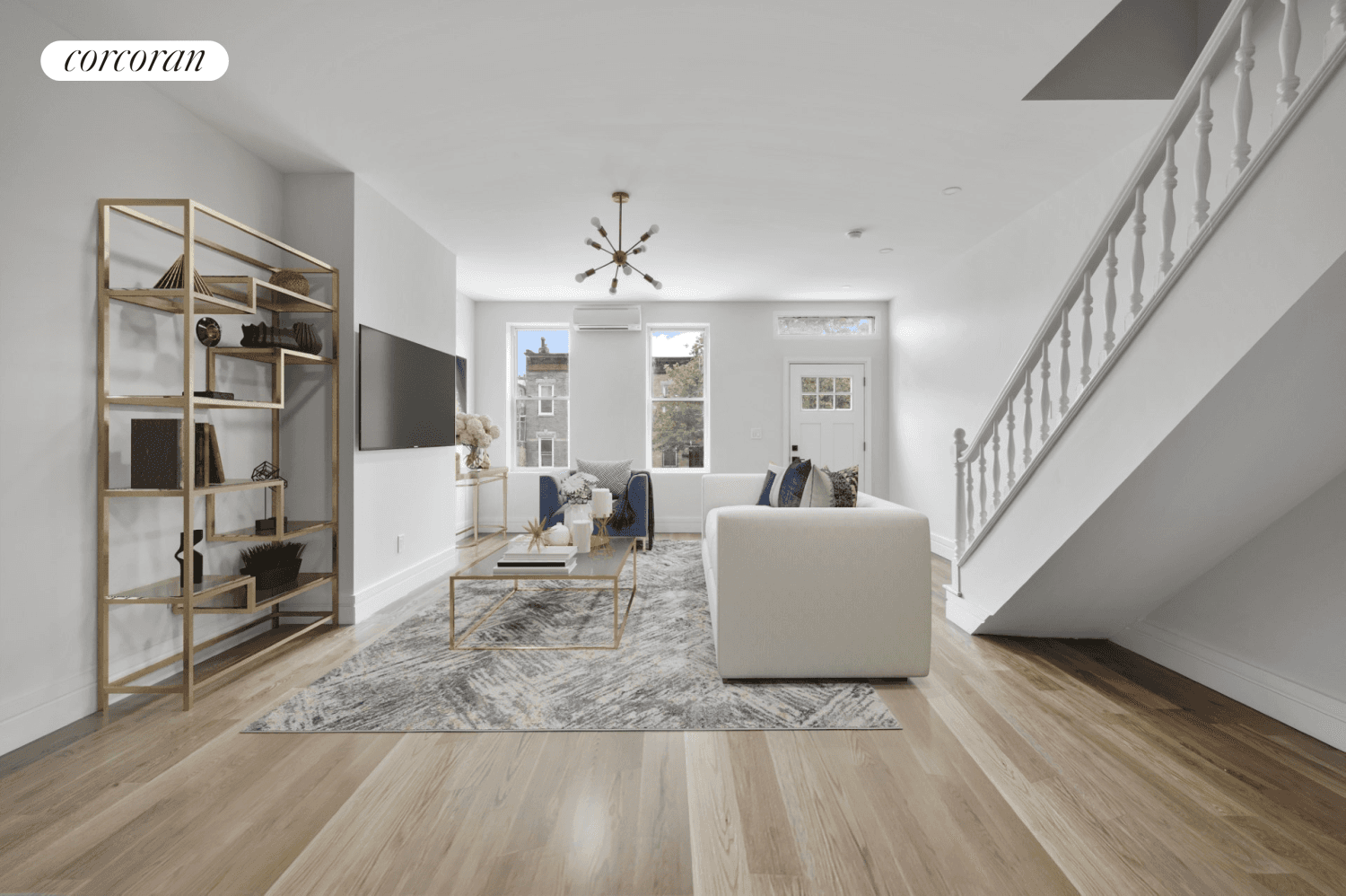 Welcome to 1363 Prospect PlaceA fully renovated two family row house sitting on an extra long 127.