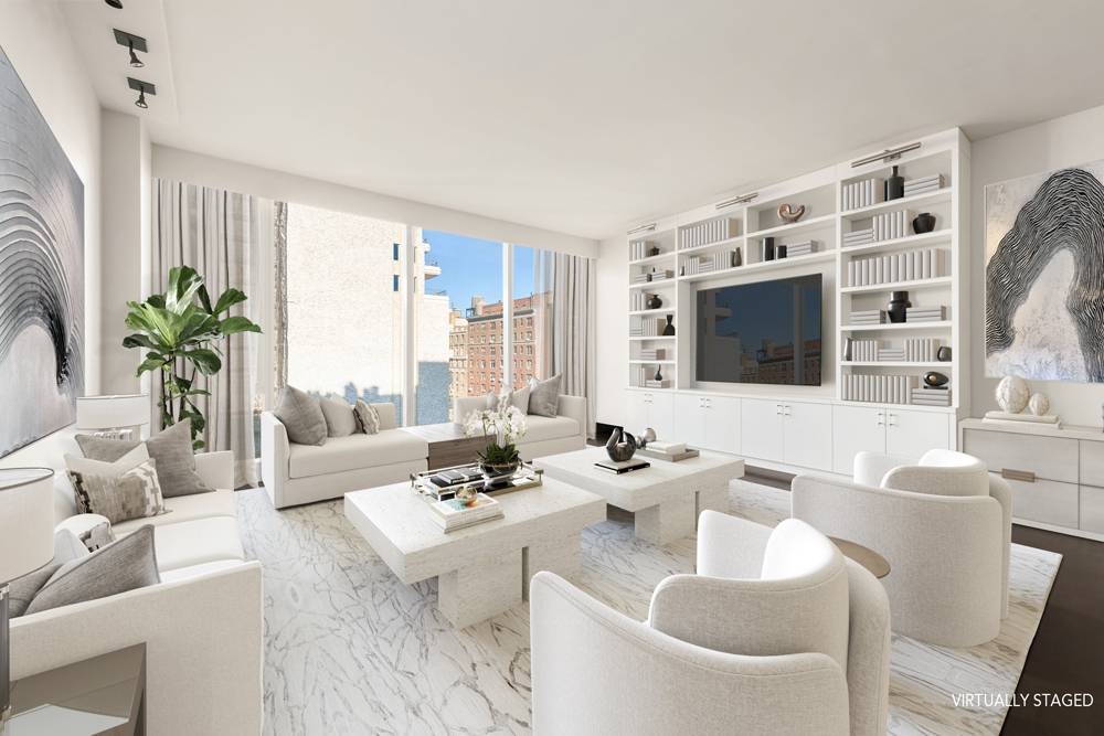 A bright and spacious three bedroom, three bathroom home boasts natural light in every room, in a building renowned for its incredible service and amenities.
