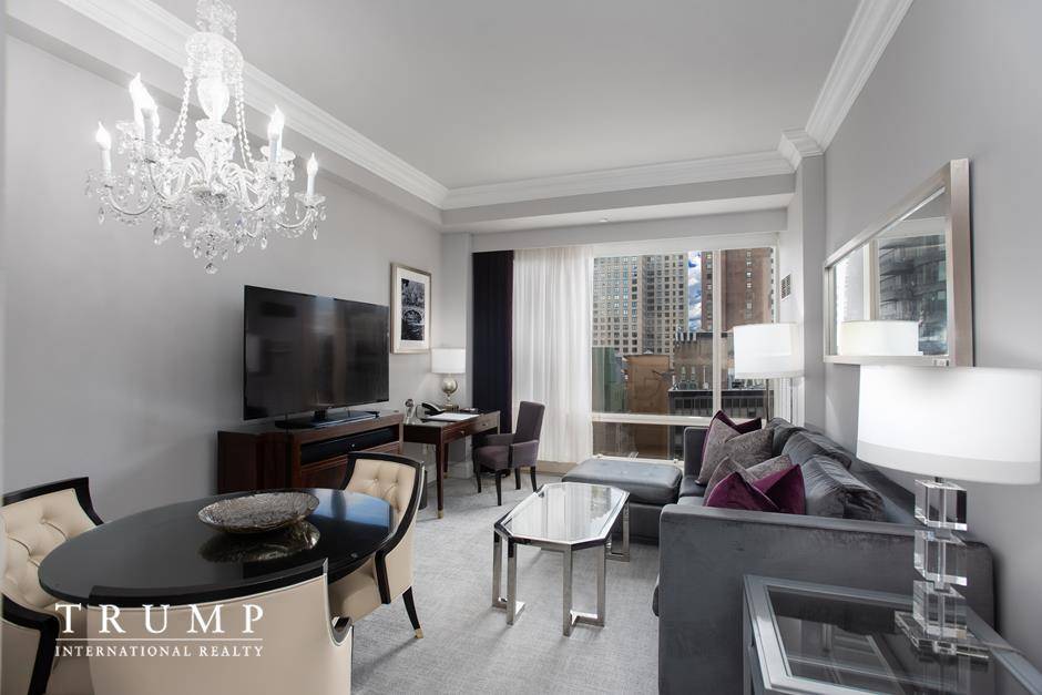 Beautiful one bedroom hotel condominium unit at Trump International Hotel offering a flexible owner use policy.