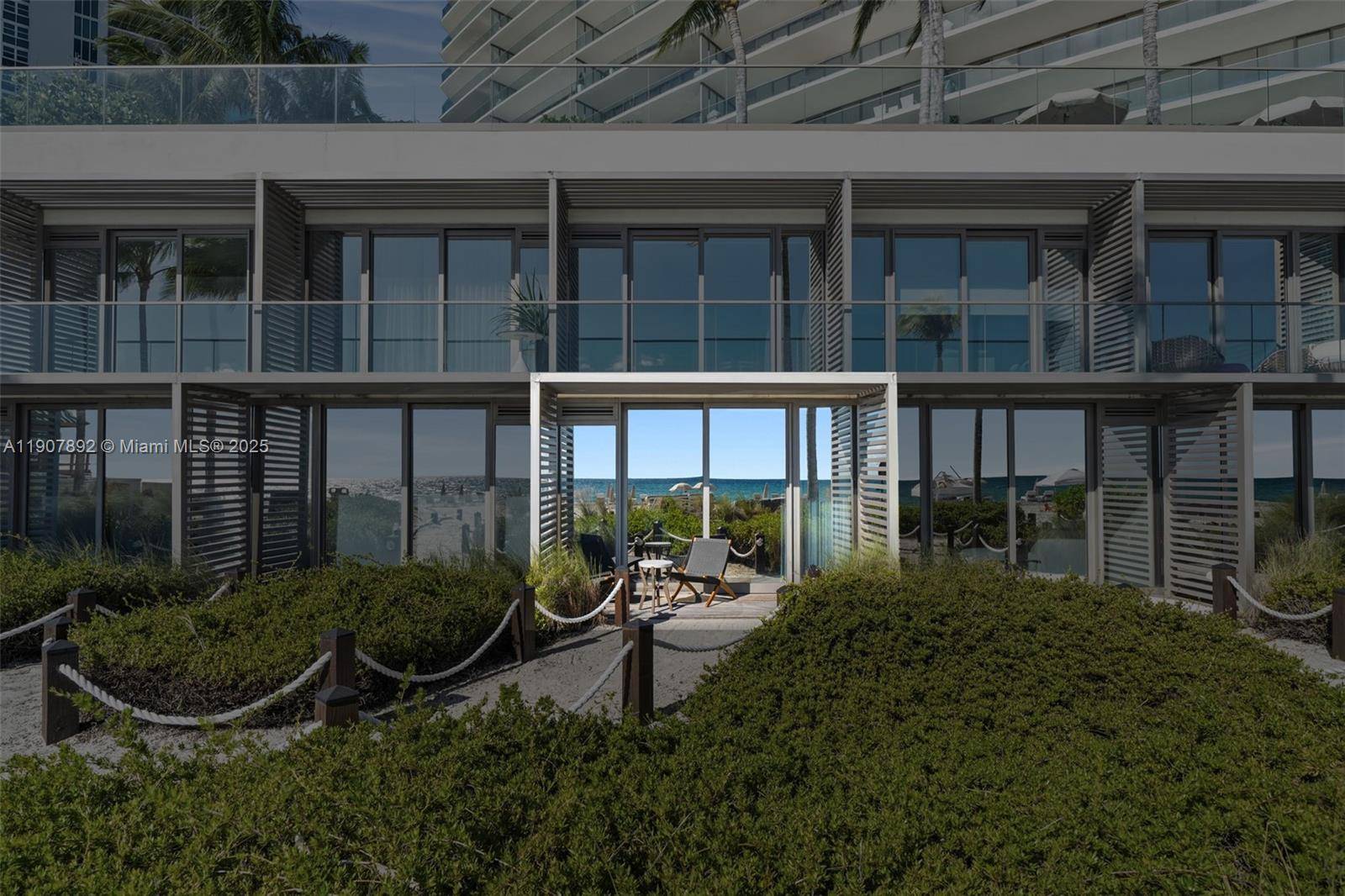 Cabana 4 is a private, ground level beachfront retreat with the purchase of Residence 401 at Armani Casa Residences.