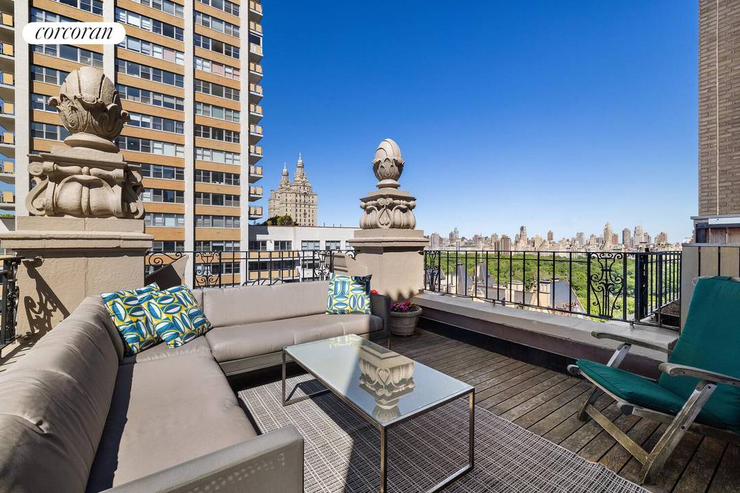 Enjoy custom, designer finishes and breathtaking vistas from this high floor, two bedroom featuring 2 private terraces with Central Park and midtown skyline views right in the heart of the ...