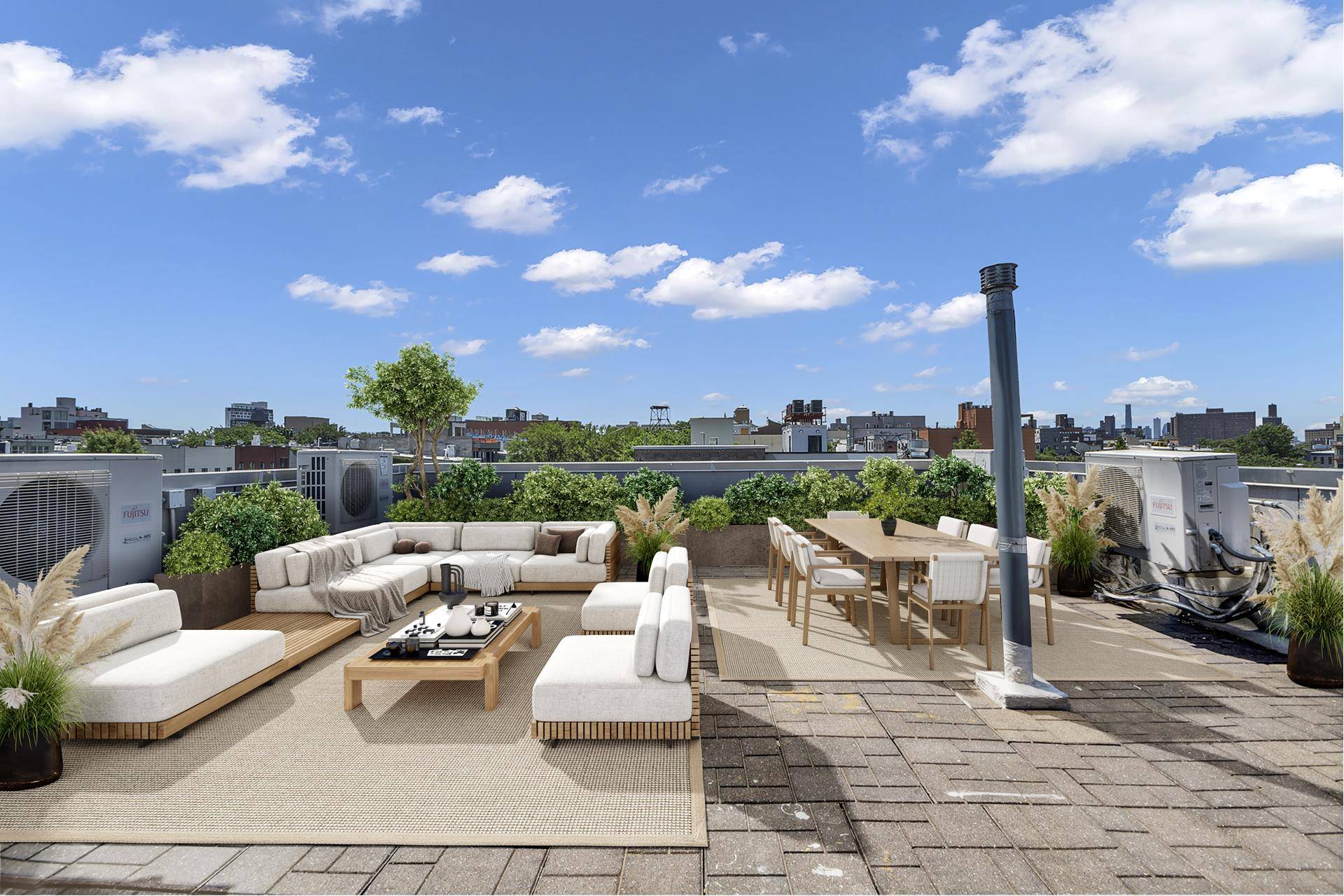 Experience the pinnacle of urban living with a private rooftop oasis in Bushwick, Brooklyn !