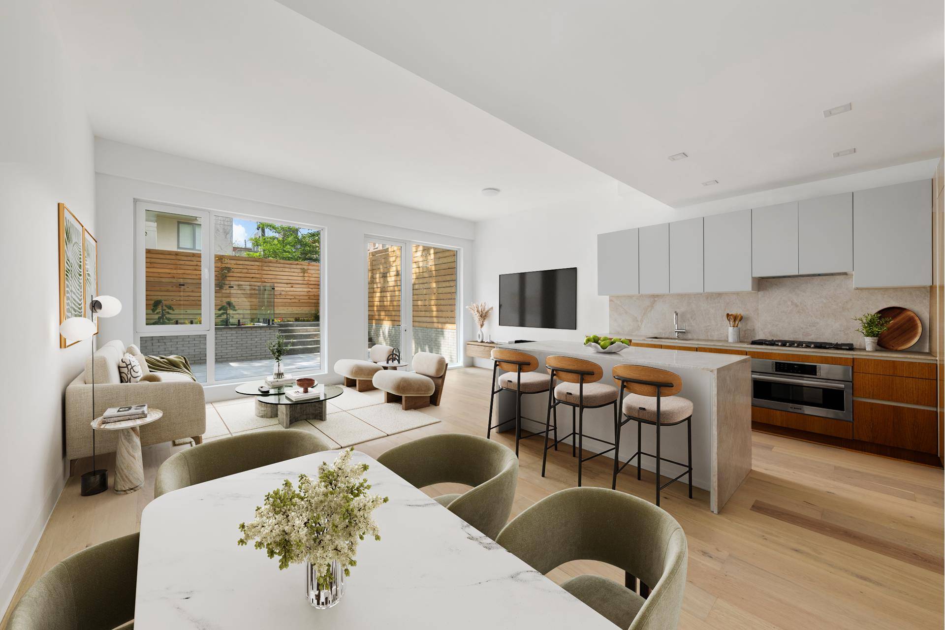 Simply put, the most optimally designed garden duplex to come to market in Prospect Heights.